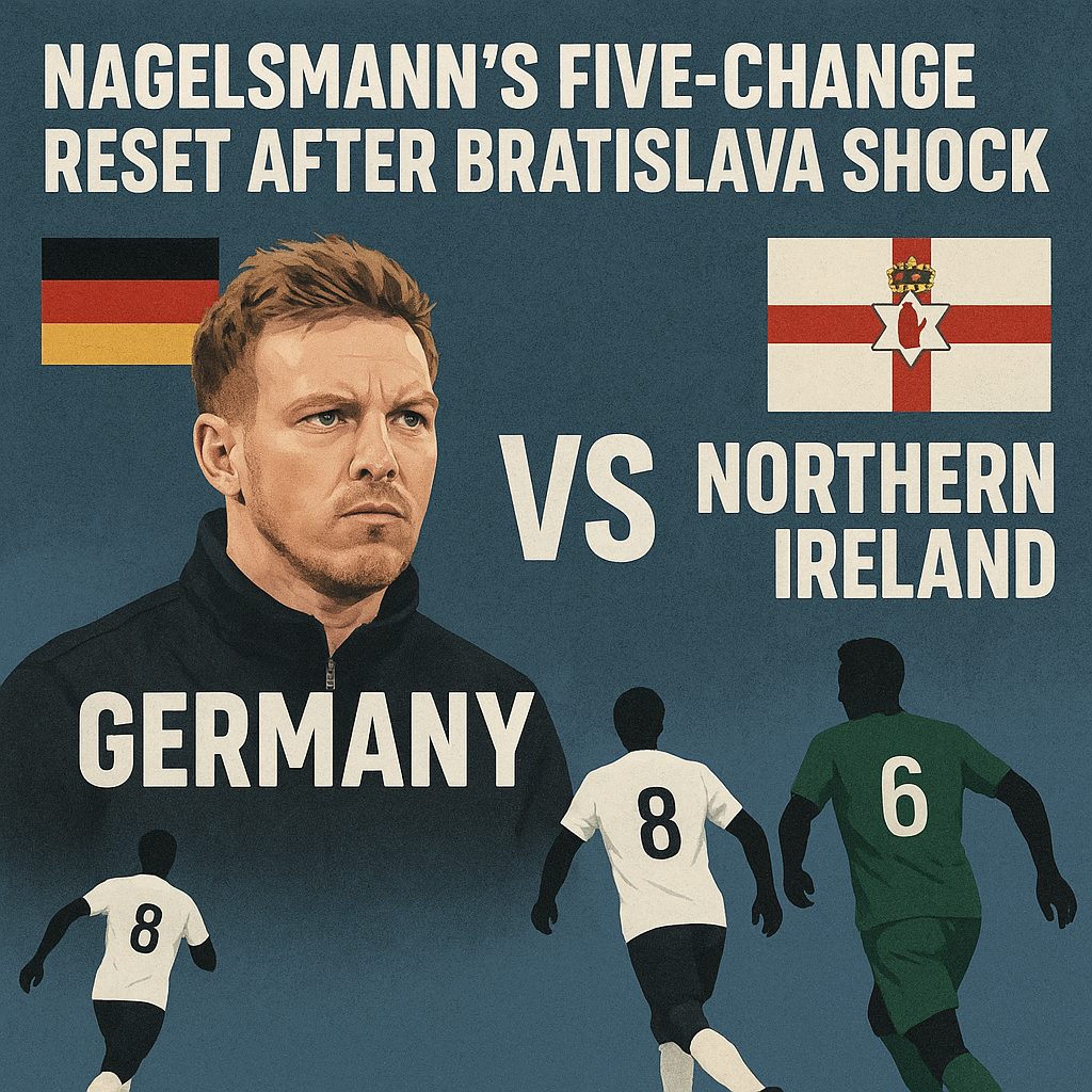 Germany vs Northern Ireland Nagelsmann’s Five-Change Reset After Bratislava Shock