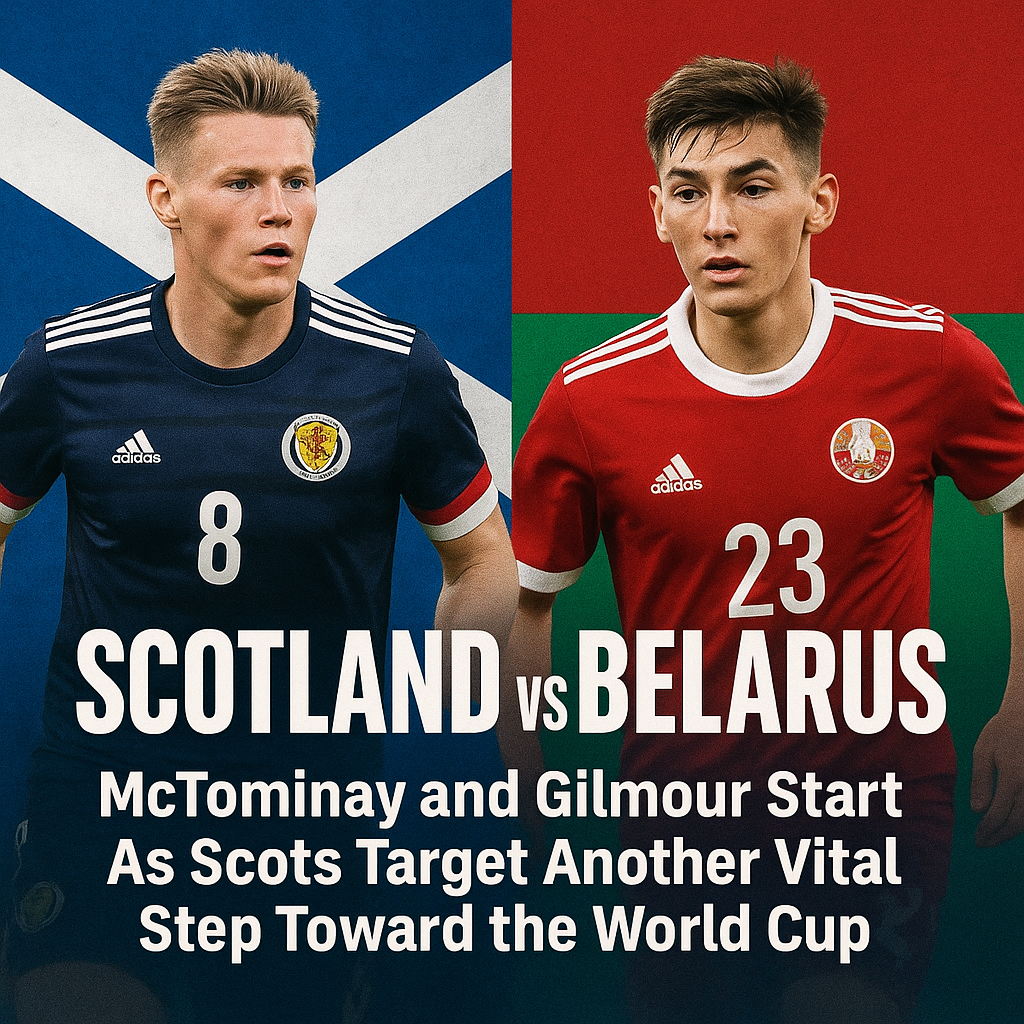 Scotland vs Belarus McTominay and Gilmour Start As Scots Target Another Vital Step Toward the World Cup