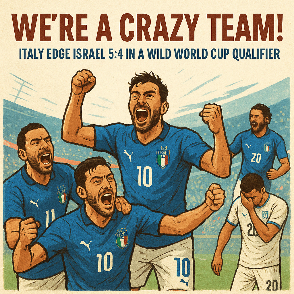 “We’re a crazy team!” Italy Edge Israel 54 In A Wild World Cup Qualifier